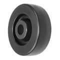 Durastar Wheel; 6X2 Heavy Duty Polyolefin (Black); ..1-3/16" Plain Bore 620HPO84B